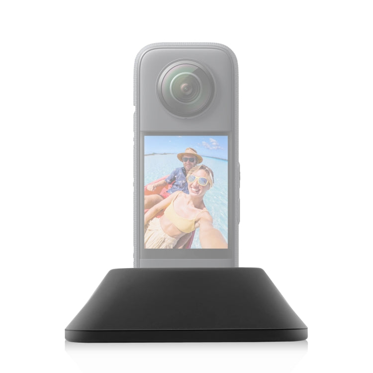 For Insta360 X3 PULUZ Silicone Base Desktop Stand(Black) - Mount & Holder by PULUZ | Online Shopping South Africa | PMC TechLife