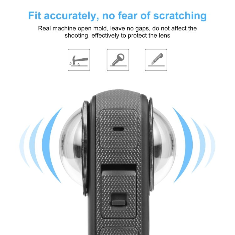 For Insta360 X3 PULUZ Lens Guard Optical Glass Protective Cover (Black) - free shipping - PMC TechLife - Order now!