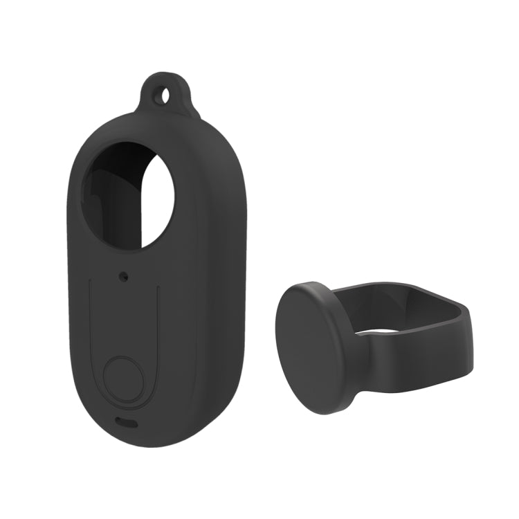 For Insta360 GO 3 PULUZ Camera Silicone Case with Lens  Cover (Black) - Case & Bags by PULUZ | Online Shopping South Africa | PMC TechLife | Buy Now Pay Later Mobicred