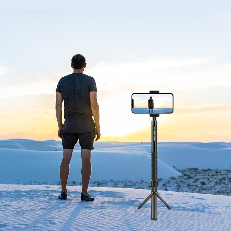 For Insta360 X3 / X4 PULUZ Rotary Handle Desktop Tripod Stand (Black) - Self Monopod Grip by PULUZ | Online Shopping South Africa | PMC TechLife | Buy Now Pay Later Mobicred