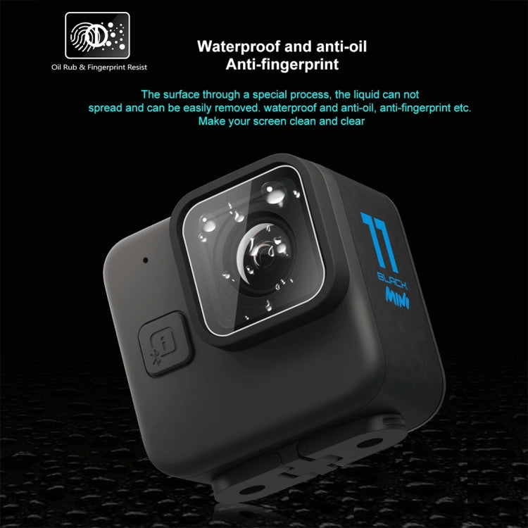 For GoPro Hero11 Black Mini PULUZ 2pcs Lens Tempered Glass Film(Transparent) - free shipping - PMC TechLife - Order now!
