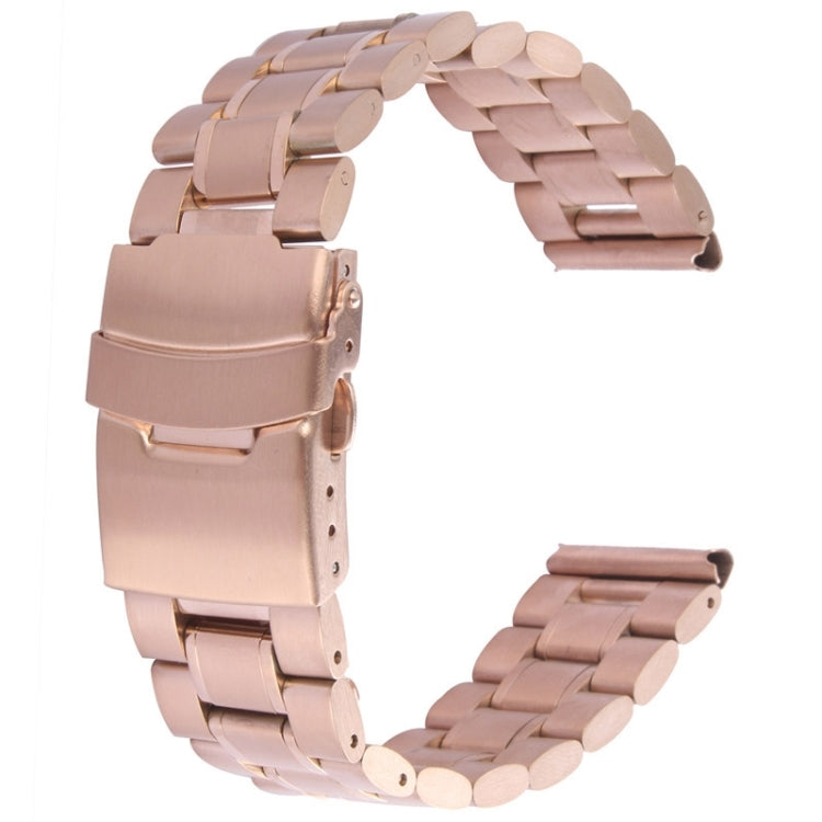 For Apple Watch 42mm Black Steel Watch Band, Only Used in Conjunction with Connectors (S-AW-0062)(Gold) - Watch Bands by PMC TechLife | Online Shopping South Africa | PMC TechLife