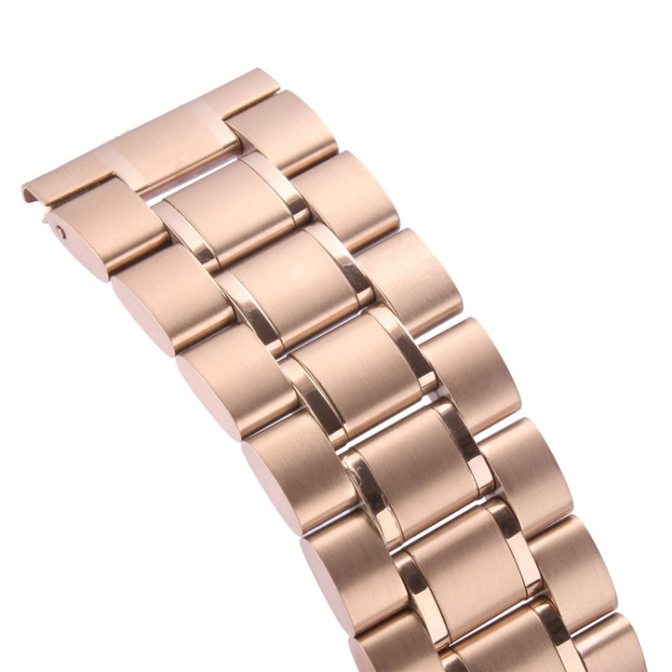 For Apple Watch 42mm Black Steel Watch Band, Only Used in Conjunction with Connectors (S-AW-0062)(Gold) - Watch Bands by PMC TechLife | Online Shopping South Africa | PMC TechLife