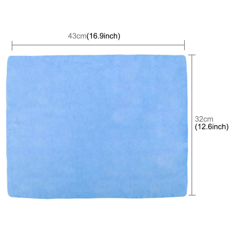 KANEED Synthetic Chamois Drying Towel Super Absorbent PVA Shammy Cloth for Fast Drying of Car, Size: 43 x 32 x 0.2cm(Blue) - Car washing supplies by KANEED | Online Shopping South Africa | PMC TechLife | Buy Now Pay Later Mobicred