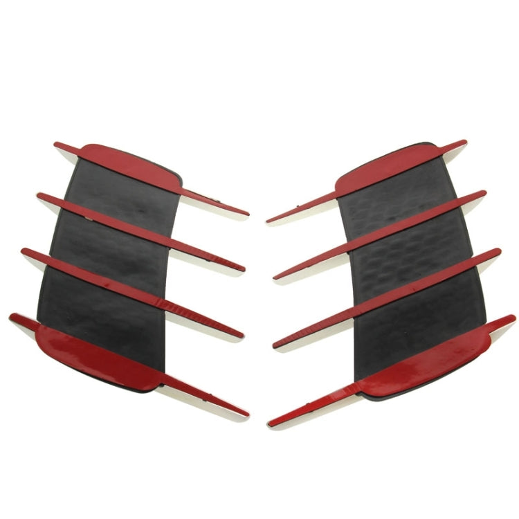 2 PCS Hood Side Shark Gill Simulation Air Flow Vent Fender Sticker for Car Decoration, Size: 22cm x 20cm x 2cm - free shipping - PMC TechLife - Order now!