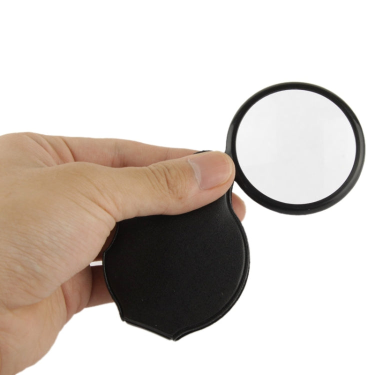 10 PCS 5X 50mm Magnifier Pocket Folding Magnifying Glass Loupe Pocket Spiegel(Black) - Hand Held Style by PMC TechLife | Online Shopping South Africa | PMC TechLife