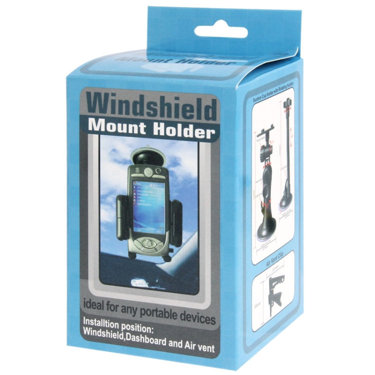 Universal 360 Degree Rotation Suction Cup Car Holder / Desktop Stand, For iPhone, Galaxy, Sony, Lenovo, HTC, Huawei, and other Smartphones of Width: 5.1cm- 10.5cm(Black) - Car Holders by PMC TechLife | Online Shopping South Africa | PMC TechLife