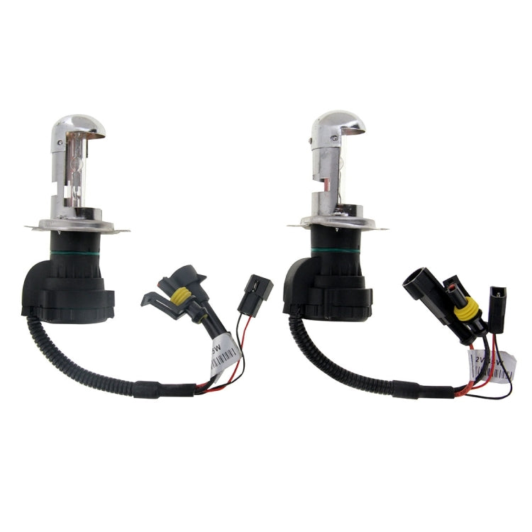 DC12V 35W H4-3 HID Xenon Light Single Beam Super Vision Waterproof Head Lamp with One Cable, Color Temperature: 6000K, Pack of 2 - free shipping - PMC TechLife - Order now!