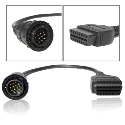 For Benz OBDII Sprinter 14 Pin to 16 Pin Diagnostic Plug Adapter(Black) - Cables & Connectors by PMC TechLife | Online Shopping South Africa | PMC TechLife
