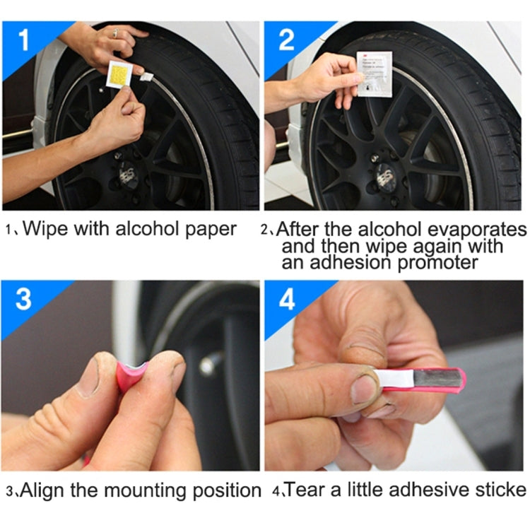 Universal Decorative Scratchproof Stickup 8M Flexible Car Wheel Hub TRIM Mouldings Decoration Strip(Black) - Decorative Strip by PMC TechLife | Online Shopping South Africa | PMC TechLife