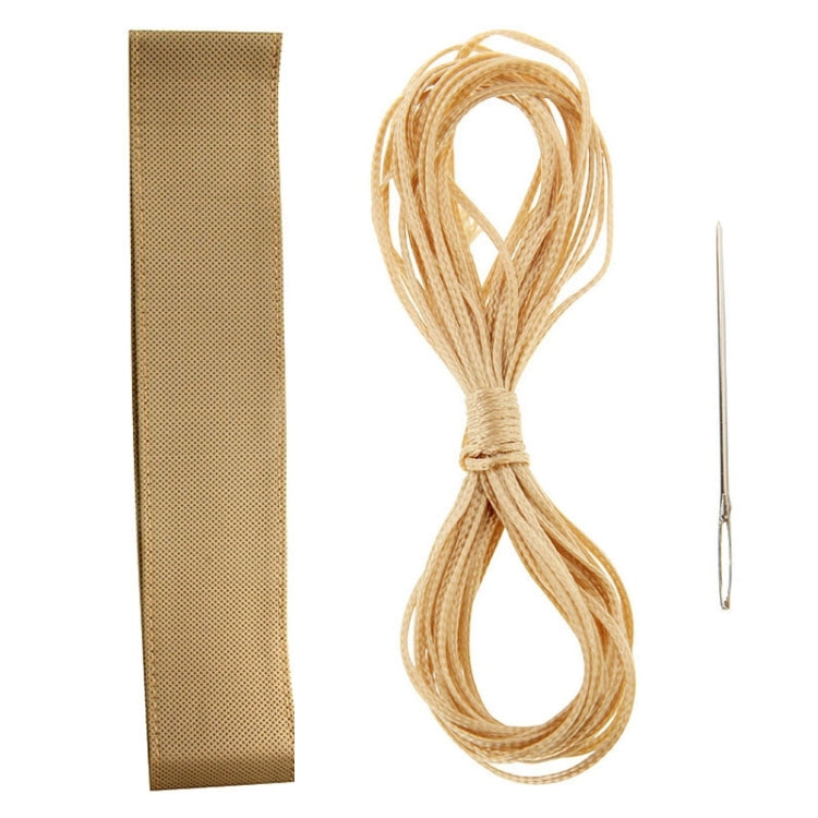 PU Leather Steering Wheel Cover With Needle and Thread, Size: 54x10.5cm (Beige) - Steering Wheel Accessories by PMC TechLife | Online Shopping South Africa | PMC TechLife | Buy Now Pay Later Mobicred