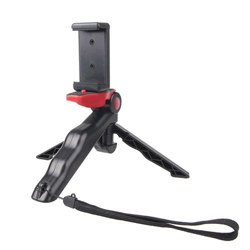 Portable Hand Grip / Mini Tripod Stand Steadicam Curve with Straight Clip for GoPro HERO 4 / 3 / 3+ / SJ4000 / SJ5000 / SJ6000 Sports DV / Digital Camera /  iPhone , Galaxy and other Mobile Phone(Red) - Desktop Holder by PMC TechLife | Online Shopping South Africa | PMC TechLife