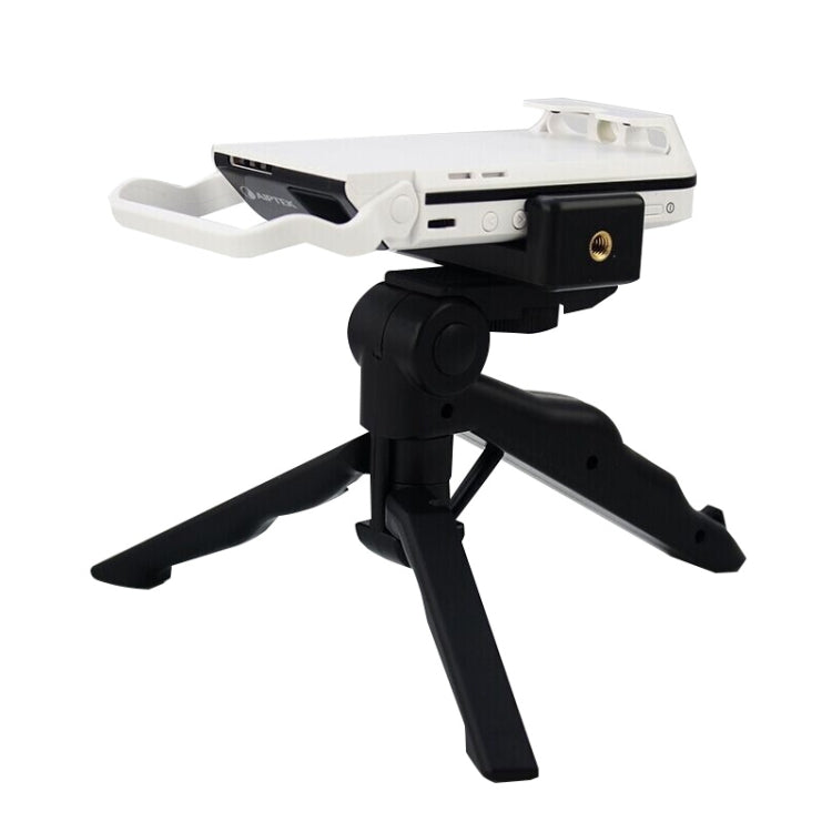 Portable Hand Grip / Mini Tripod Stand Curve with Straight Clip for GoPro HERO 4 / 3 / 3+ / SJ4000 / SJ5000 / SJ6000 Sports DV / Digital Camera /  iPhone , Galaxy and other Mobile Phone(Yellow) - Desktop Holder by PMC TechLife | Online Shopping South Africa | PMC TechLife