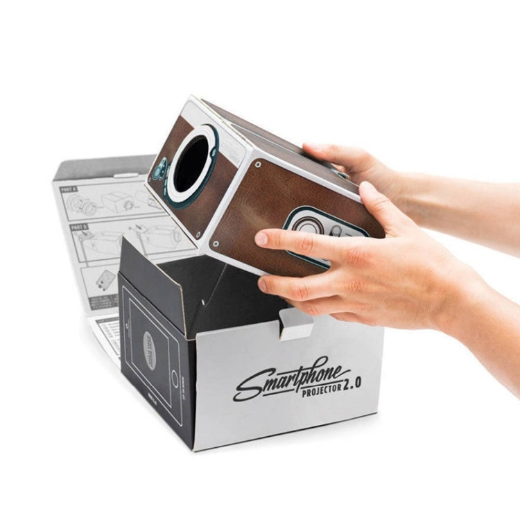 Cardboard Smartphone Projector 2.0 / DIY Mobile Phone Projector Portable Cinema - Accessories & Parts by PMC TechLife | Online Shopping South Africa | PMC TechLife | Buy Now Pay Later Mobicred