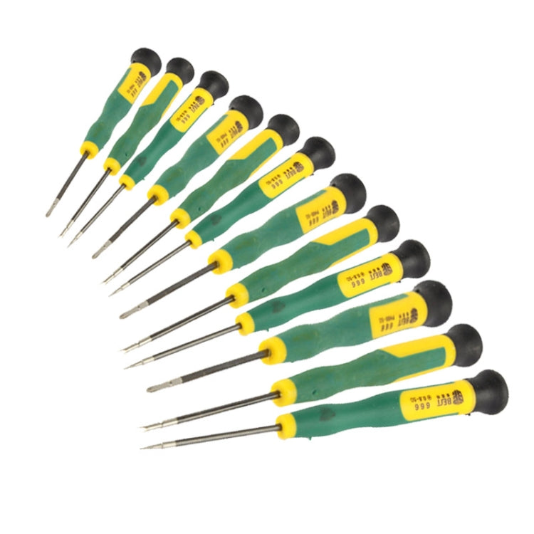 12 in 1 Screwdriver Repair Tool Set T2 T3 T4 T5 T6 T8 Ph00 Ph000 (Bst-666)(Green) - free shipping - PMC TechLife - Order now!