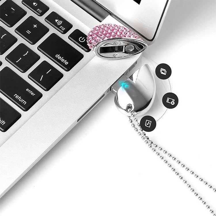 Heart Shaped Diamond Jewelry USB Flash Disk, Special for Valentines Day Gifts (8GB) - free shipping - PMC TechLife - Order now!