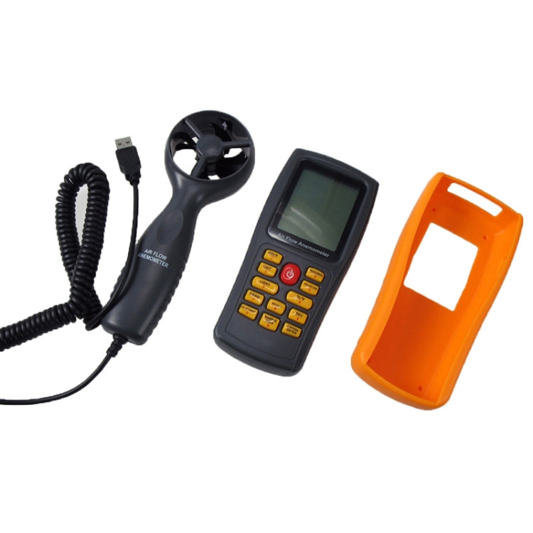 BENETECH GM8902 2.6 Inch LCD Screen Digital Wind Speed Meter Anemometer(Yellow) - free shipping - PMC TechLife - Order now!