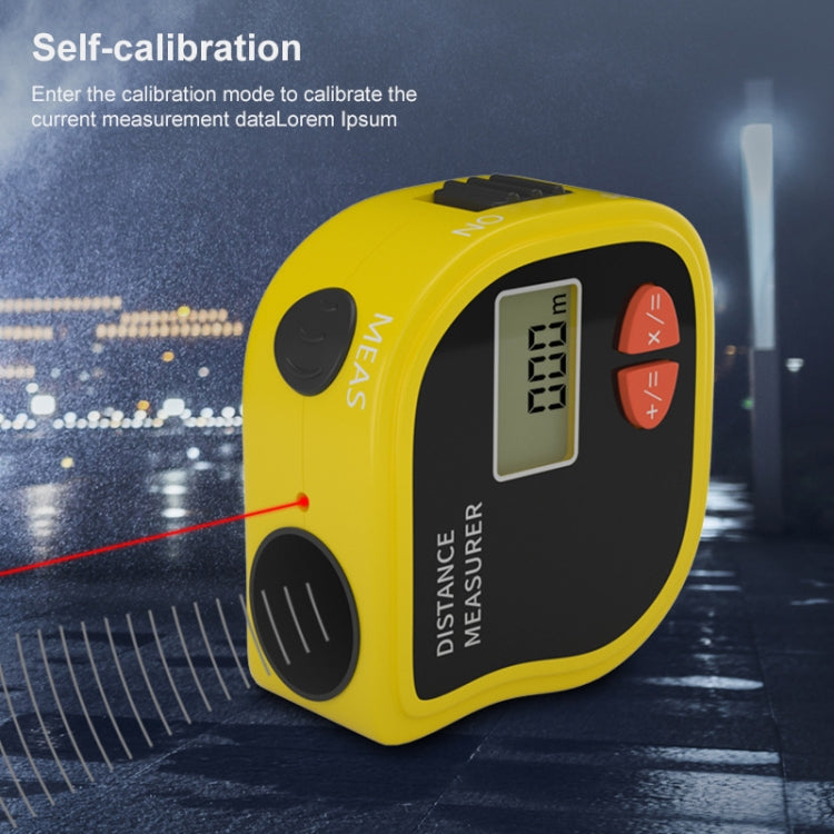 CP-3001 Ultrasonic Distance Measurer Laser Point with 1m Tape Measurer - Laser Rangefinder by PMC TechLife | Online Shopping South Africa | PMC TechLife