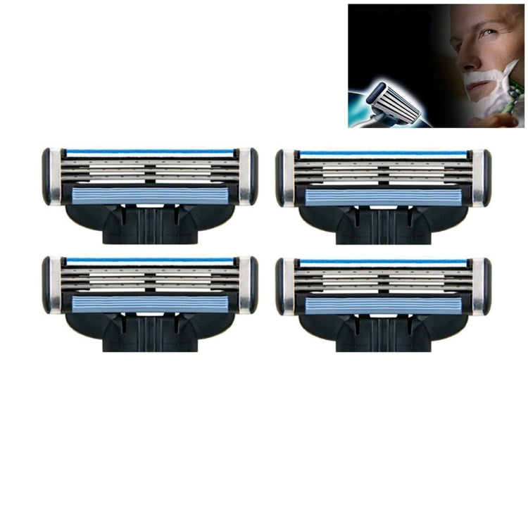 4 PCS Face Care Barber Shaving Razor Blade Refills Replacement Kit for Man - free shipping - PMC TechLife - Order now!