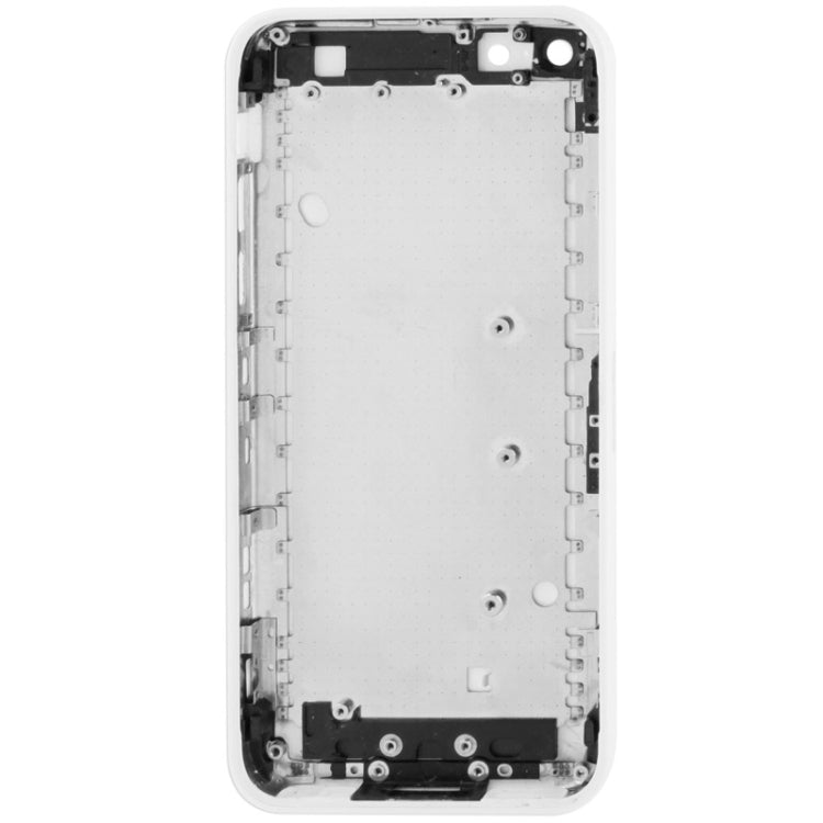 Full Housing  Chassis / Back Cover with Mounting Plate & Mute Button + Power Button + Volume Button + Nano SIM Card Tray for iPhone 5C(White) - iPhone 5 Parts by PMC TechLife | Online Shopping South Africa | PMC TechLife
