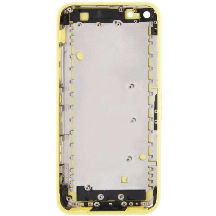 Full Housing  Chassis / Back Cover with Mounting Plate & Mute Button + Power Button + Volume Button + Nano SIM Card Tray for iPhone 5C(Yellow) - iPhone 5 Parts by PMC TechLife | Online Shopping South Africa | PMC TechLife