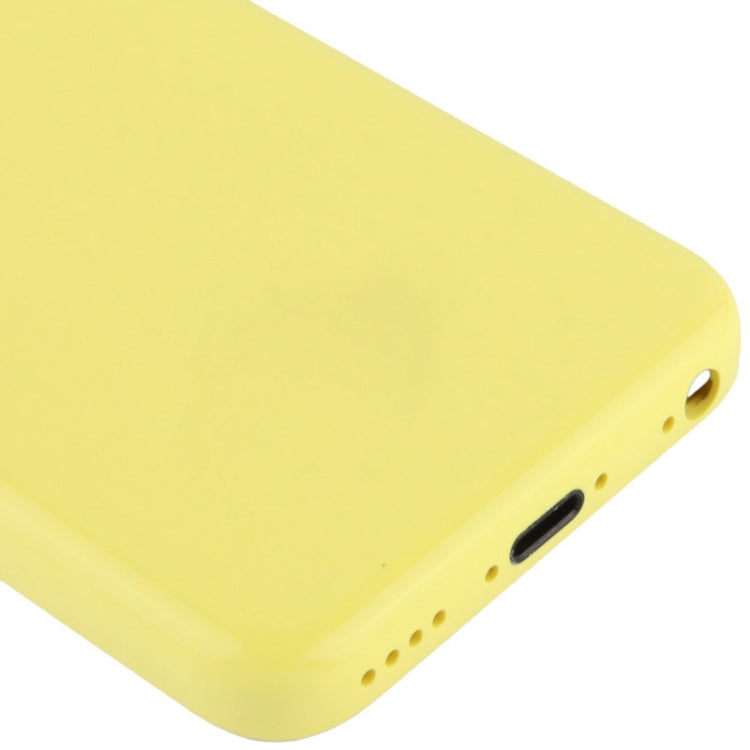 Full Housing  Chassis / Back Cover with Mounting Plate & Mute Button + Power Button + Volume Button + Nano SIM Card Tray for iPhone 5C(Yellow) - iPhone 5 Parts by PMC TechLife | Online Shopping South Africa | PMC TechLife
