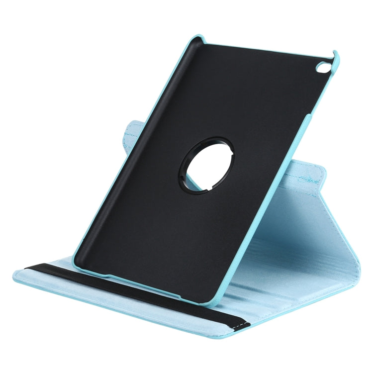 For iPad 9.7 (2018) & iPad 9.7 (2017) & Air 2 & Air 360 Degree Rotation Litchi Texture Leather Case with 2 Gears Holder(Blue) - iPad 9.7 (2018) & (2017) Cases by PMC TechLife | Online Shopping South Africa | PMC TechLife | Buy Now Pay Later Mobicred