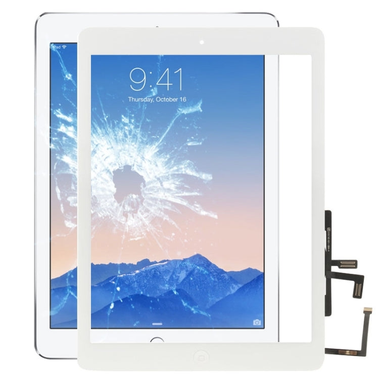 Controller Button + Home Key Button PCB Membrane Flex Cable + Touch Panel Installation Adhesive, Touch Panel for iPad Air / iPad 5(White) - free shipping - PMC TechLife - Order now!