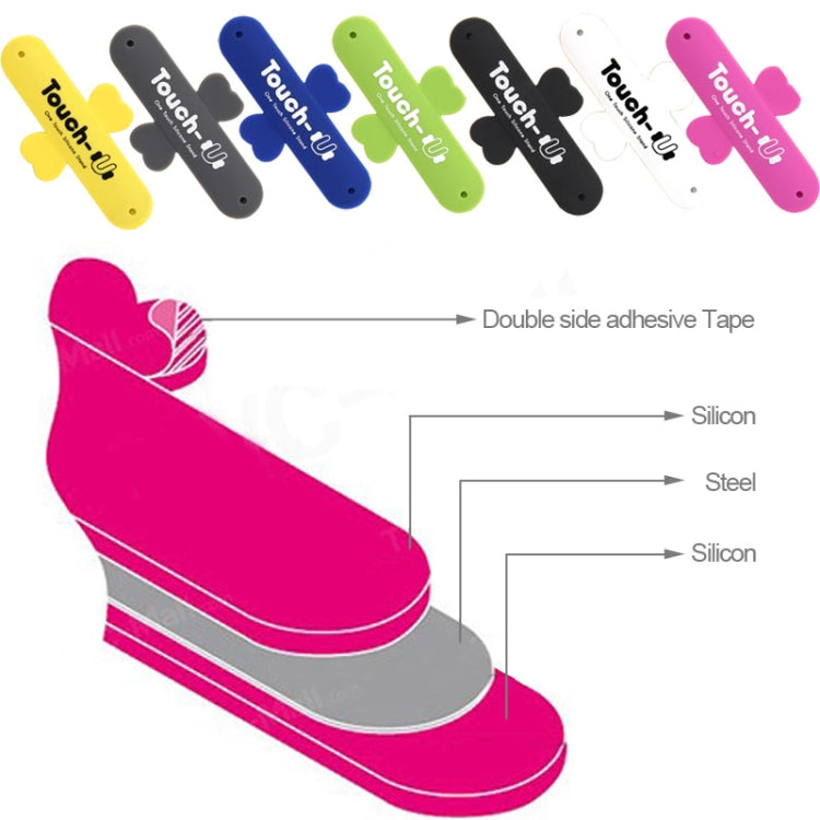 100 PCS Touch-u One Touch Universal Silicone Stand Holder(White) - free shipping - PMC TechLife - Order now!