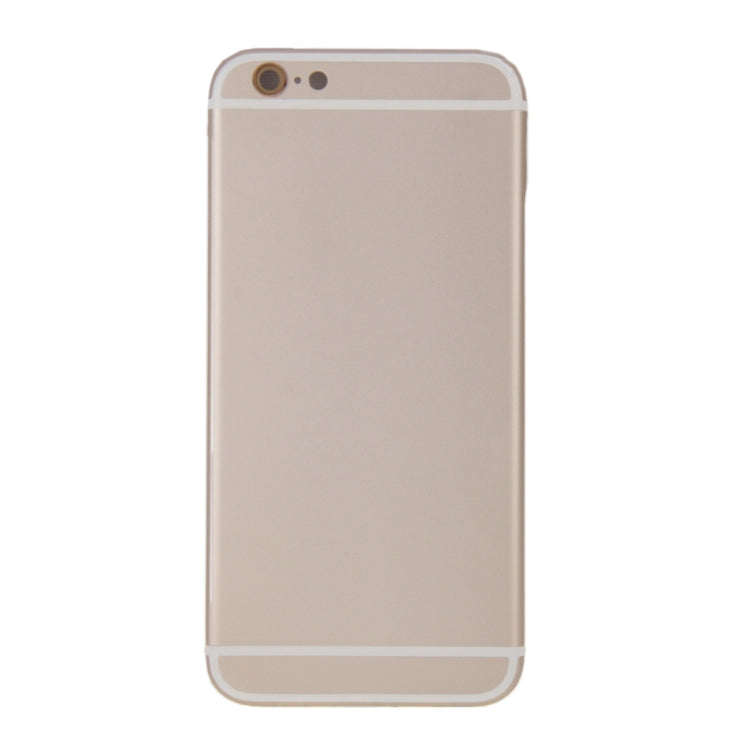 6 in 1 for iPhone 6 (Back Cover + Card Tray + Volume Control Key + Power Button + Mute Switch Vibrator Key + Sign) Full Assembly Housing Cover(Gold) - iPhone 6/6 Plus Parts by PMC TechLife | Online Shopping South Africa | PMC TechLife