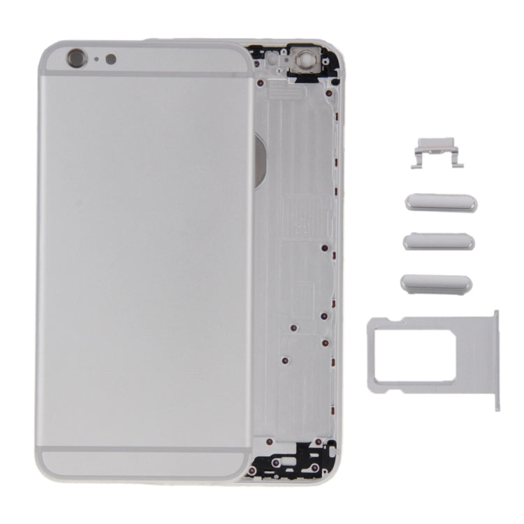 6 in 1 for iPhone 6 (Back Cover + Card Tray + Volume Control Key + Power Button + Mute Switch Vibrator Key + Sign) Full Assembly Housing Cover(Silver) - iPhone 6/6 Plus Parts by PMC TechLife | Online Shopping South Africa | PMC TechLife