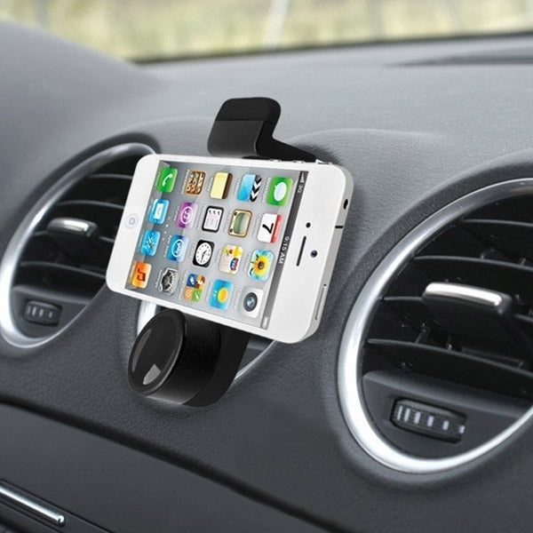 Portable Air Vent Car Mount Holder, For iPhone, Galaxy, Sony, Lenovo, HTC, Huawei, and other Smartphones (White + Grey)(White) - Car Holders by PMC TechLife | Online Shopping South Africa | PMC TechLife