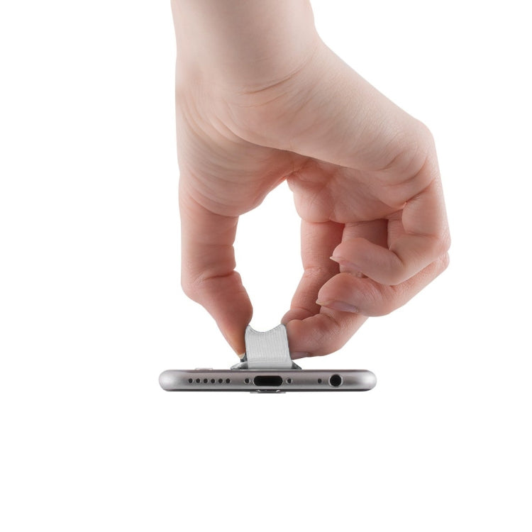 Finger Grip Phone Holder for iPhone, Galaxy, Sony, Lenovo, HTC, Huawei, and other Smartphones(White) - Ring Holder by PMC TechLife | Online Shopping South Africa | PMC TechLife