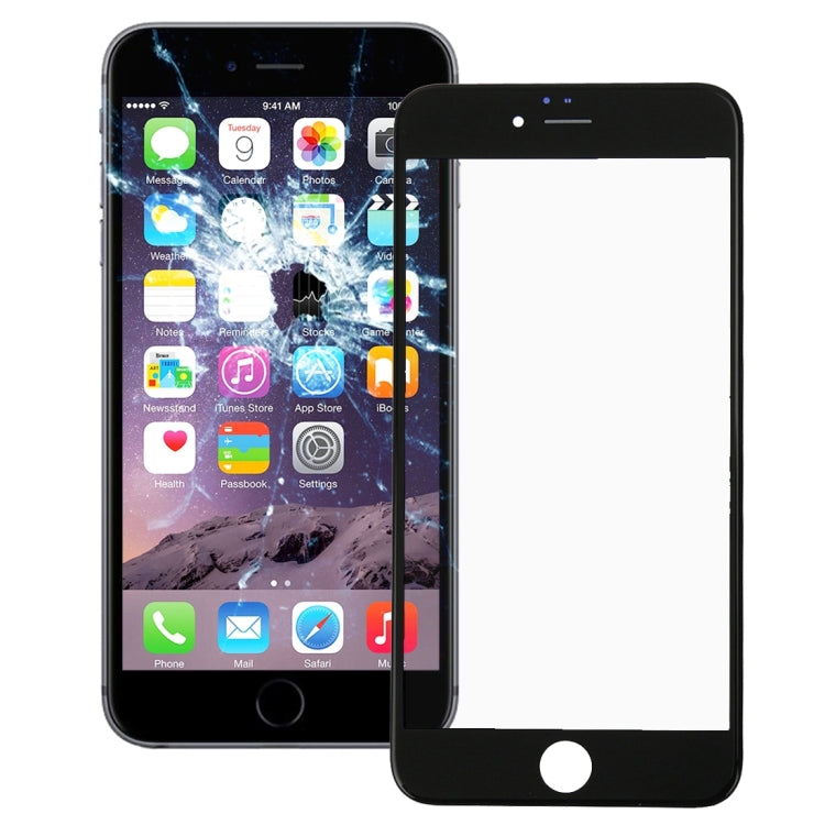 2 in 1 for iPhone 6 (Front Screen Outer Glass Lens + Frame)(Black) - free shipping - PMC TechLife - Order now!