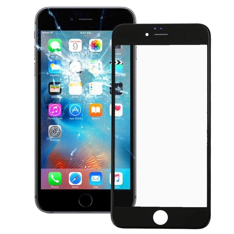 Front Screen Outer Glass Lens with Front LCD Screen Bezel Frame for iPhone 6s Plus(Black) - free shipping - PMC TechLife - Order now!