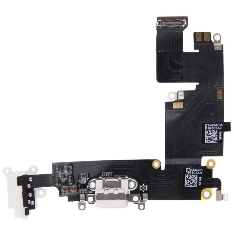 Charging Port Dock Connector Flex Cable  for iPhone 6 Plus(White) - iPhone 6/6 Plus Parts by PMC TechLife | Online Shopping South Africa | PMC TechLife