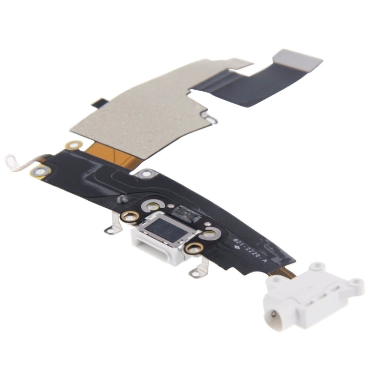 Charging Port Dock Connector Flex Cable  for iPhone 6 Plus(White) - iPhone 6/6 Plus Parts by PMC TechLife | Online Shopping South Africa | PMC TechLife