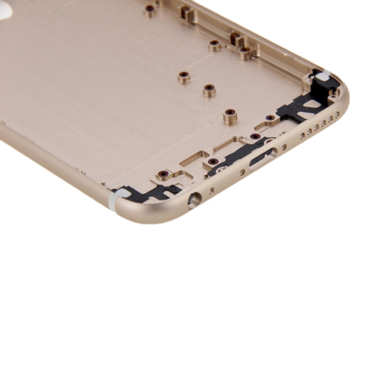 6 in 1 for iPhone 6 Plus (Back Cover + Card Tray + Volume Control Key + Power Button + Mute Switch Vibrator Key + Sign) Full Assembly Housing Cover(Gold) - iPhone 6/6 Plus Parts by PMC TechLife | Online Shopping South Africa | PMC TechLife