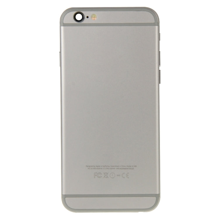 Full Housing Back Cover for iPhone 6 Plus(Grey) - iPhone 6/6 Plus Parts by PMC TechLife | Online Shopping South Africa | PMC TechLife | Buy Now Pay Later Mobicred