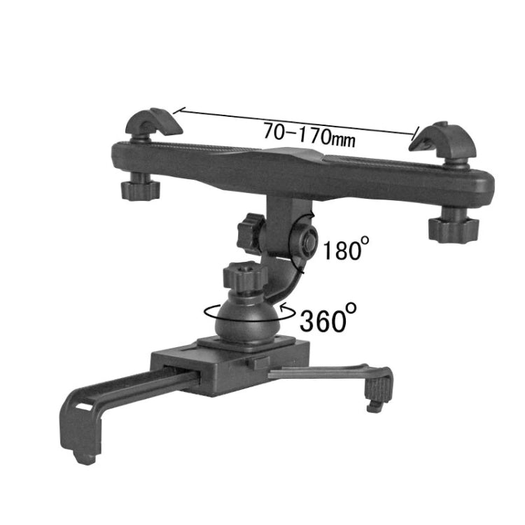 360 Degree Rotation Universal Car Mount Bracket Back Car Seat Holder, For iPad Air / New iPad  / iPad 4 / iPad mini 1 / 2 / 3  / P3200 / T3100 / P5200 / 7-10 inch Tablet PC(Black) - free shipping - PMC TechLife - Order now!