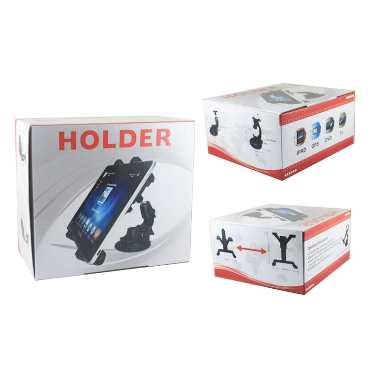 Car Mount Holder Kit Stand For iPad 4，New iPad (iPad 3) / iPad 2 ,iPad ,iPad mini 1 / 2 / 3，Galaxy TAB(Black) - Car Holders by PMC TechLife | Online Shopping South Africa | PMC TechLife