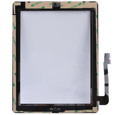 (Controller Button + Home Key Button PCB Membrane Flex Cable + Touch Panel Installation Adhesive)  Touch Panel for New iPad (iPad 3)(Black) - iPad 3 Parts by PMC TechLife | Online Shopping South Africa | PMC TechLife