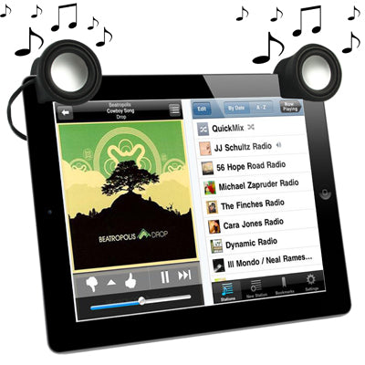 3.5mm Stereo Silicone Mini Mobile Clip Speaker for New iPad (iPad 3) / iPad 2 / iPhone 4 & 4S / Tablet PC / Laptop, Black(Black) - Desktop Speaker by PMC TechLife | Online Shopping South Africa | PMC TechLife