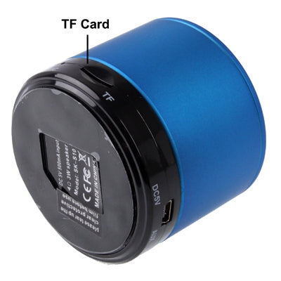 Bluetooth 2.1 Mini Stereo Speaker for iPhone 5 / iPhone 4 & 4S / iPad 4 / New iPad / iPad mini / mini 2 Retina, Built-in Rechargeable Battery, Support TF Card(Blue) - Desktop Speaker by PMC TechLife | Online Shopping South Africa | PMC TechLife