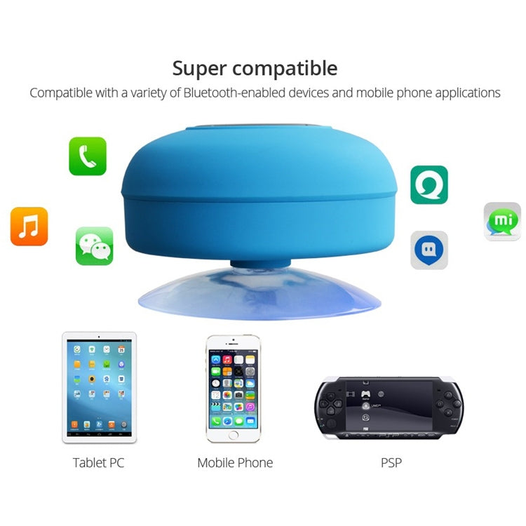 BTS-06 Mini Waterproof IPX4 Bluetooth V2.1 Speaker, Support Handfree Function(Magenta) - Waterproof Speaker by PMC TechLife | Online Shopping South Africa | PMC TechLife