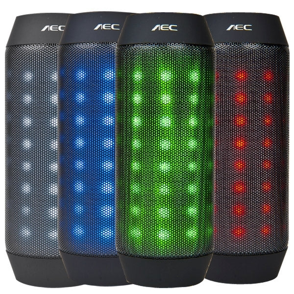 AEC BQ-615 Pulse Portable Bluetooth Streaming Speaker with Built-in LED Light Show & Mic, For iPhone, Galaxy, Sony, Lenovo, HTC, Huawei, Google, LG, Xiaomi, other Smartphones and all Bluetooth Devices(Black) - Desktop Speaker by AEC | Online Shopping South Africa | PMC TechLife | Buy Now Pay Later Mobicred