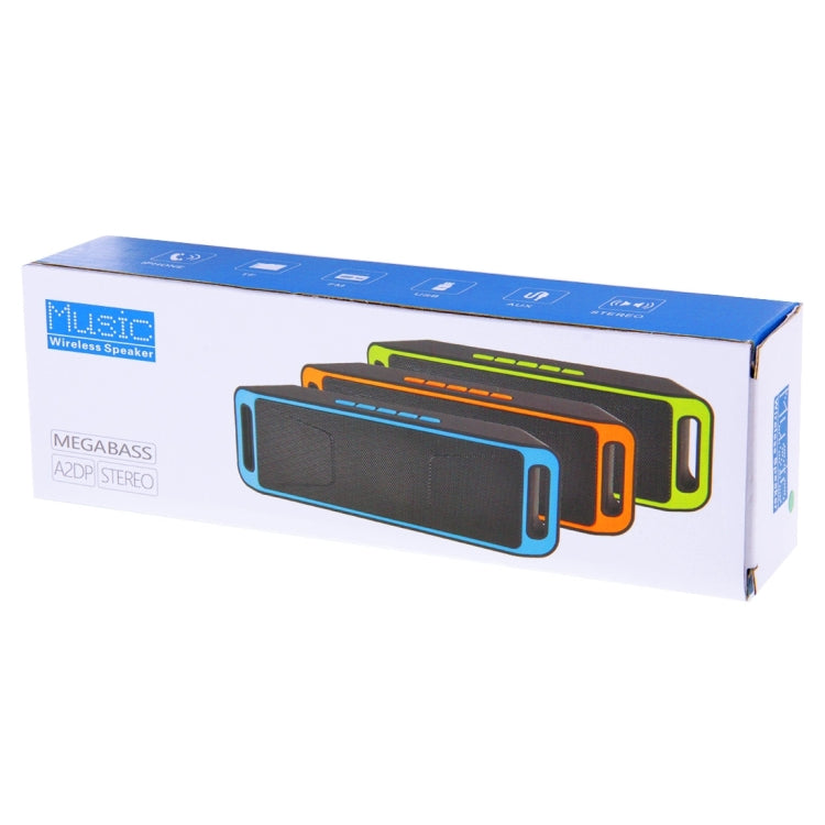 Portable Stereo Wireless Bluetooth Music Speaker, Support Hands-free Answer Phone & FM Radio & TF Card, For iPhone, Galaxy, Sony, Lenovo, HTC, Huawei, Google, LG, Xiaomi, other Smartphones(Orange) - Desktop Speaker by PMC TechLife | Online Shopping South Africa | PMC TechLife