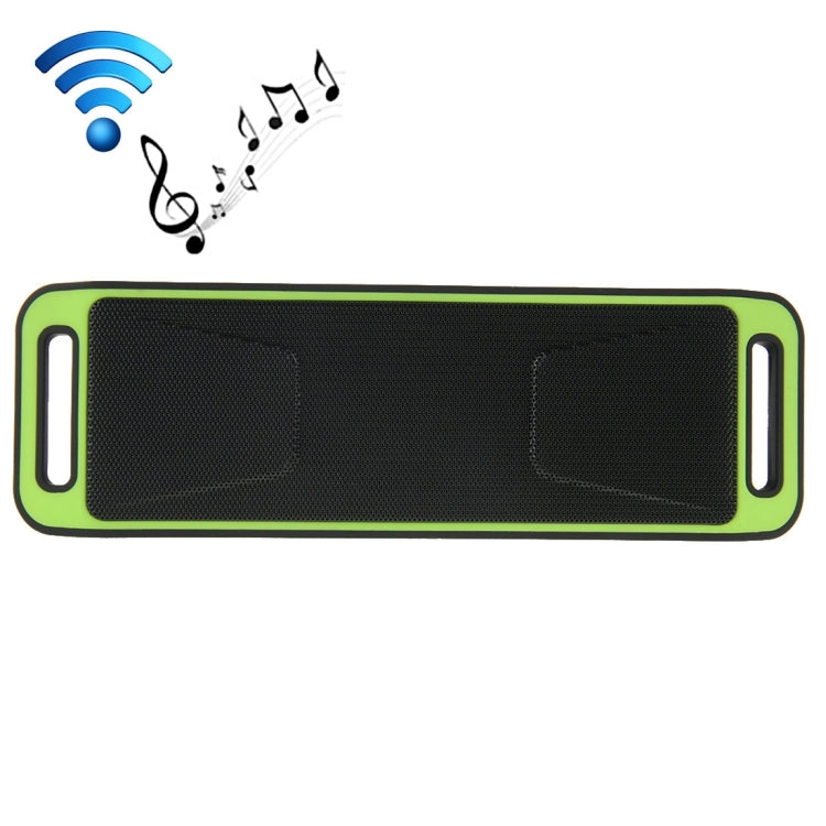 Portable Stereo Wireless Bluetooth Music Speaker, Support Hands-free Answer Phone & FM Radio & TF Card, For iPhone, Galaxy, Sony, Lenovo, HTC, Huawei, Google, LG, Xiaomi, other Smartphones(Green) - Desktop Speaker by PMC TechLife | Online Shopping South Africa | PMC TechLife