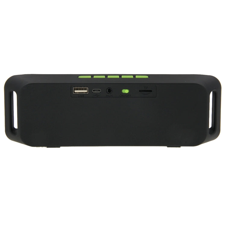 Portable Stereo Wireless Bluetooth Music Speaker, Support Hands-free Answer Phone & FM Radio & TF Card, For iPhone, Galaxy, Sony, Lenovo, HTC, Huawei, Google, LG, Xiaomi, other Smartphones(Green) - Desktop Speaker by PMC TechLife | Online Shopping South Africa | PMC TechLife