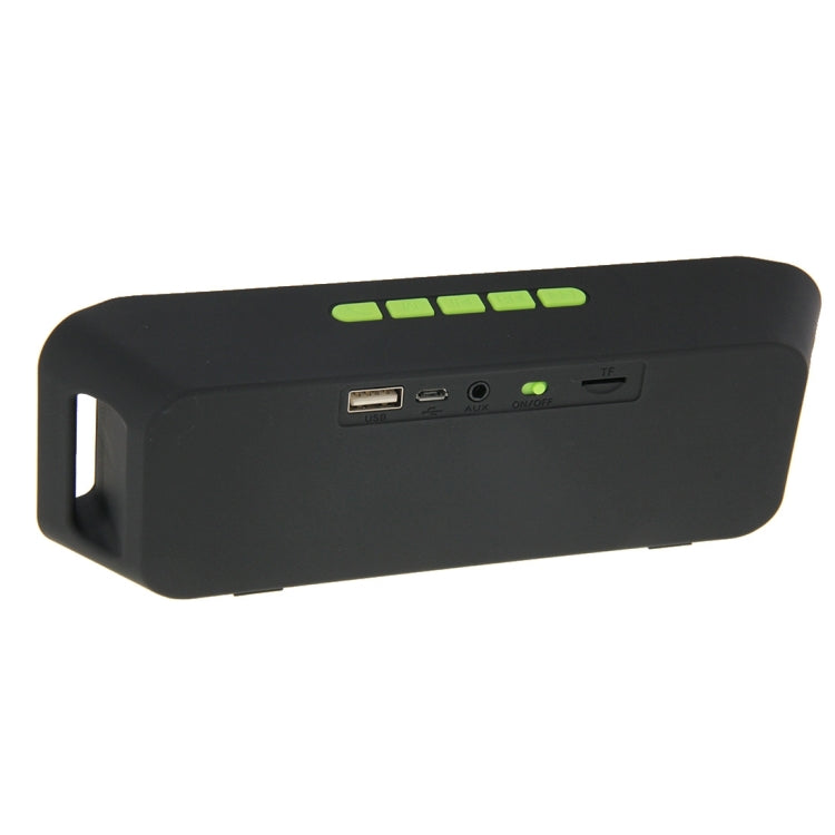 Portable Stereo Wireless Bluetooth Music Speaker, Support Hands-free Answer Phone & FM Radio & TF Card, For iPhone, Galaxy, Sony, Lenovo, HTC, Huawei, Google, LG, Xiaomi, other Smartphones(Green) - Desktop Speaker by PMC TechLife | Online Shopping South Africa | PMC TechLife